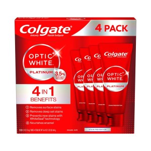 콜게이트 옵틱 화이트 플래티넘 치약 116g x 4개세트