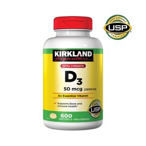 커클랜드 시그니처 엑스트라 스트렝스 D3 50mcg 600소프트젤