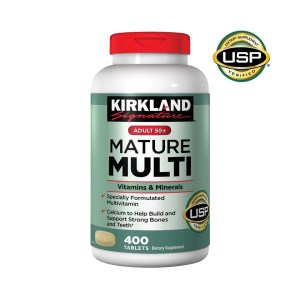 커클랜드 시그니처 성인용 50+ 멀티 비타민 및 미네랄 400정