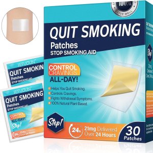 Quit Smoking Patches 금연패치/니코틴 패치 21mg (step 1) 30매
