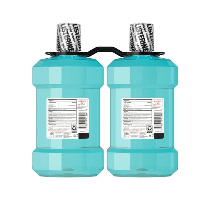 리스테린 쿨민트 울트라 클린 가글 마우스워시 1.5리터 2개세트 - 이미지 3