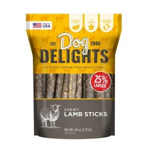 독딜라이츠 츄이 양고기 스틱 강아지 간식 1.25kg